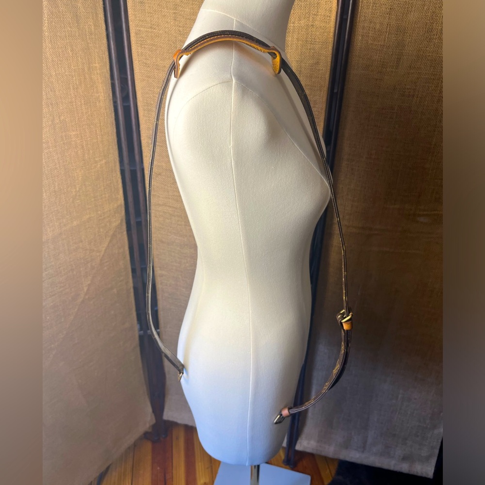 Louis Vuitton Brown and Gold replacement adjustable shoulder strap